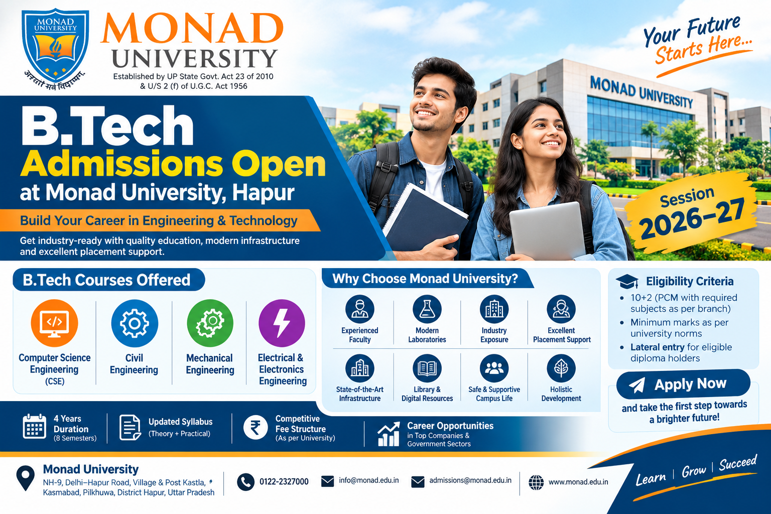 Monad University Admissions Process